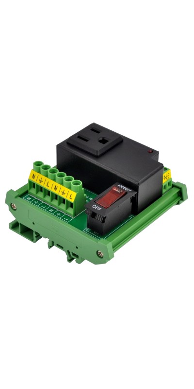 AC Power 8 Channel IoT Relay Outlet Module, DIN Rail or Screw Mounting (D-1586TL)