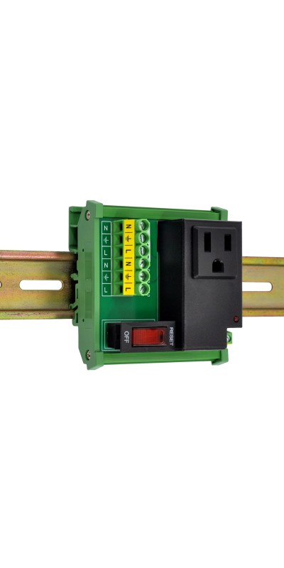 AC Power 8 Channel IoT Relay Outlet Module, DIN Rail or Screw Mounting (D-1586TL)