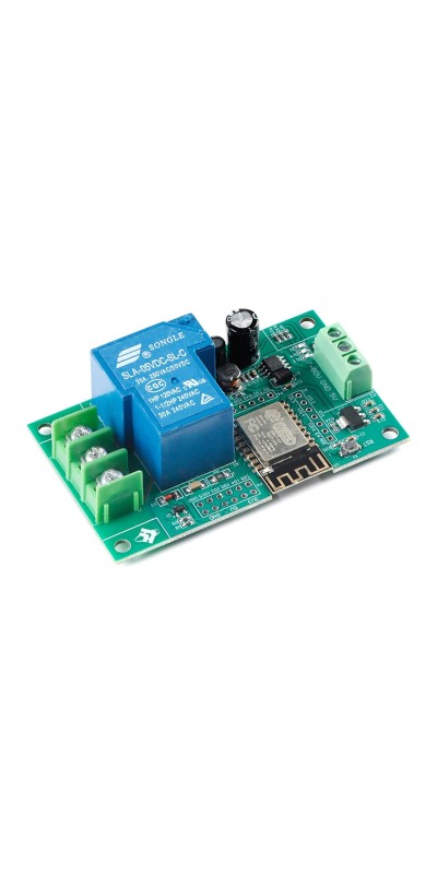 ESP8266 5V 30A Relay Module, 1 Channel ESP-12F Development Board for Smart Home IoT, DC7-80V Power Supply
