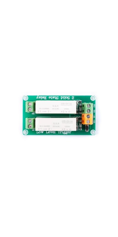 1 Channel 2 Channel SSR Solid State Relay Low Trigger 5A 5V DC-DC for Uno R3,1pcs (2 Channel 12V)