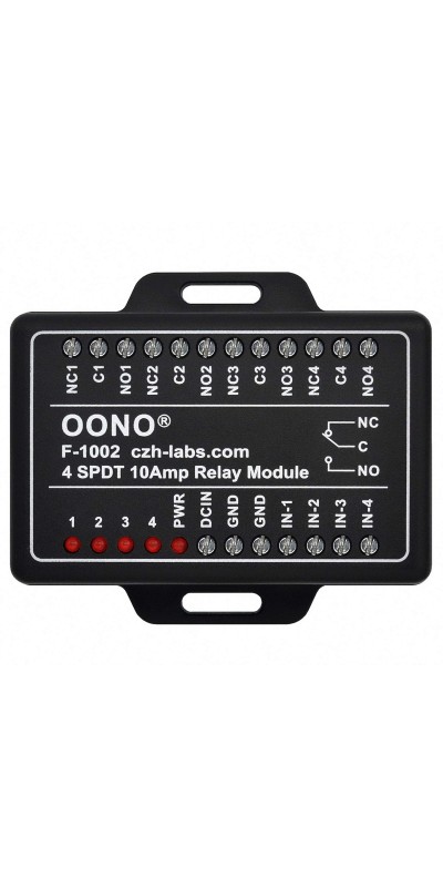 4 SPDT 10Amp Power Relay Module for Raspberry Pi etc IoT Project, DC12V Version