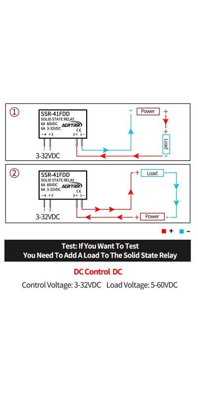 (10pcs)12V 5V 3v 3.3V Solid State Relay 1a,dc SSR,Input:3-32Vdc,Output:5-60Vdc,41Fdd,Non-Contact,Mini,Slim Ac dc-dc,Micro for ESP32 Raspberry Pi Arduino ebike