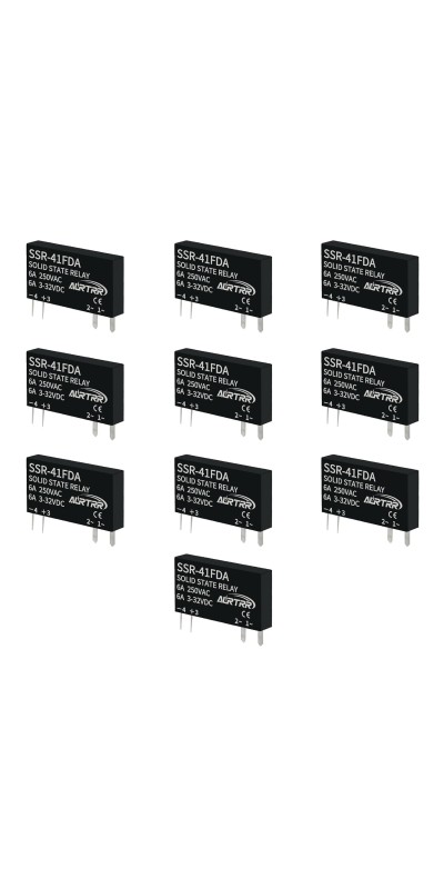 (10pcs)12V 5V 3v 3.3V Solid State Relay 1a,dc SSR,Input:3-32Vdc,Output:5-60Vdc,41Fdd,Non-Contact,Mini,Slim Ac dc-dc,Micro for ESP32 Raspberry Pi Arduino ebike