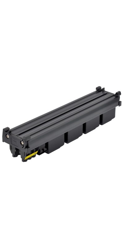 DIN Rail Mount AC 120V NEMA 5-15R Single Receptacle Outlet Power Strip Module, with Rocker Switch Thermal Circuit Breaker Overload Protector