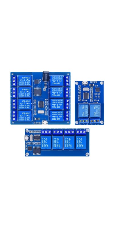 2 4 8Channel Relay Module Relay Control Panel with Indicator Relay Output USB Interface DC 5V Micro USB Relay Module (Color : 2 Channel)