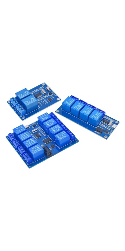 2 4 8Channel Relay Module Relay Control Panel with Indicator Relay Output USB Interface DC 5V Micro USB Relay Module (Color : 2 Channel)