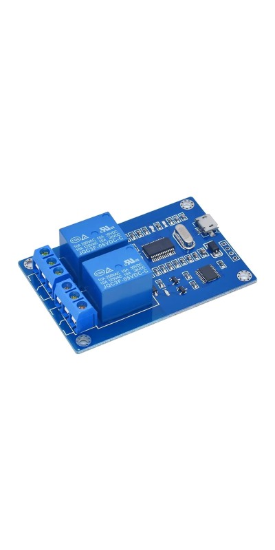 2 4 8Channel Relay Module Relay Control Panel with Indicator Relay Output USB Interface DC 5V Micro USB Relay Module (Color : 2 Channel)