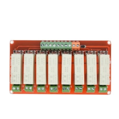 1PCS 1 2 4 8 Channel High Level Trigger DC Control DC Solid-State Relay Module Single-Phase Electric Relay Solid State 5A for arduino(8 Channel 3-32v)