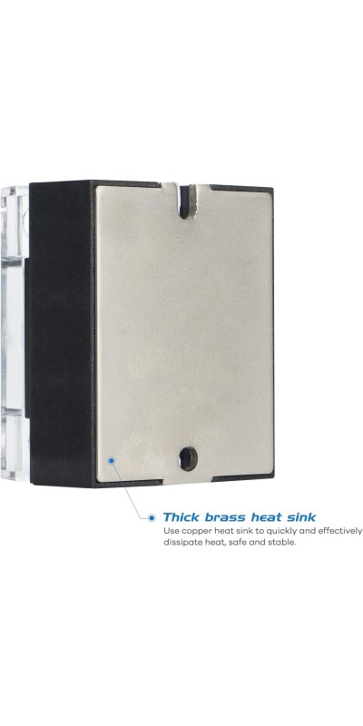 Solid State Relay SSR-25DA with Heat Sink DC to AC Input 3-32VDC To Output 24-480VAC 25A Single Phase Plastic Cover