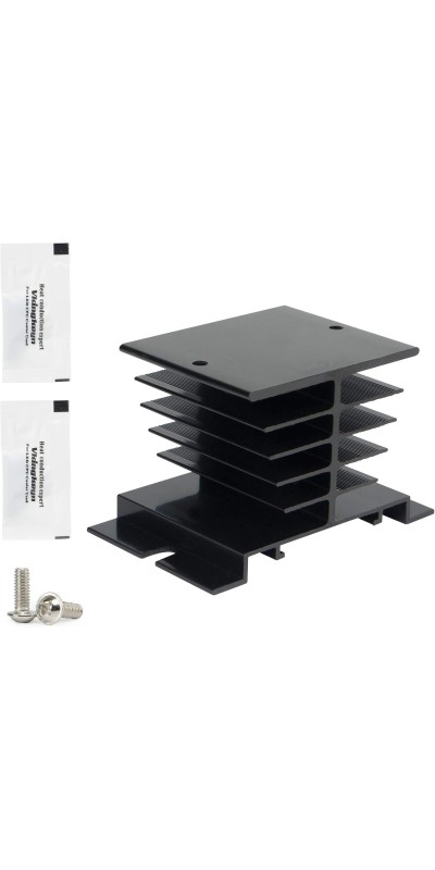 Solid State Relay SSR-25DA with Heat Sink DC to AC Input 3-32VDC To Output 24-480VAC 25A Single Phase Plastic Cover