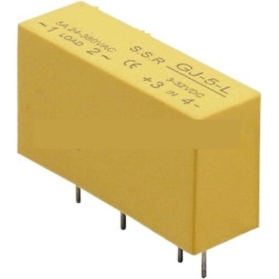 Mini SSR 5A Solid State Relay DC-AC DC-DC Input 3-32VDC Load 24-380VAC GJ-5-L JGX-1F JGX-1FA(GJ-5-L DC-AC 5A)