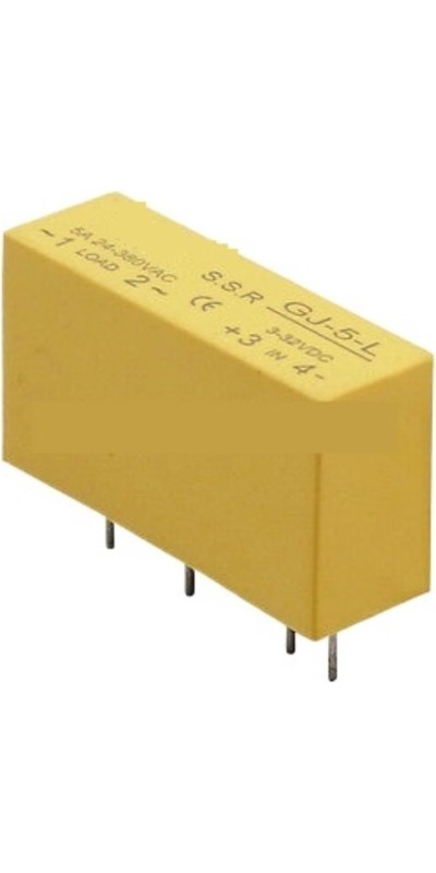 Mini SSR 5A Solid State Relay DC-AC DC-DC Input 3-32VDC Load 24-380VAC GJ-5-L JGX-1F JGX-1FA(GJ-5-L DC-AC 5A)