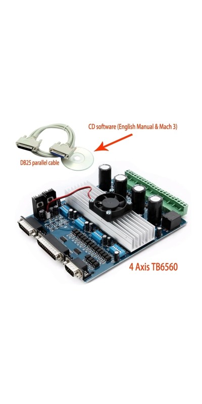3 4 axis TB6560 Stepper Motor Driver CNC Controller Board 3.5A CNC DSP Controlled mach3 Controller for DIY Engraving Machine(3 aixs)