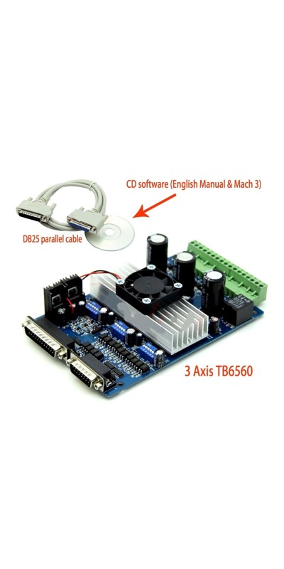 3 4 axis TB6560 Stepper Motor Driver CNC Controller Board 3.5A CNC DSP Controlled mach3 Controller for DIY Engraving Machine(3 aixs)