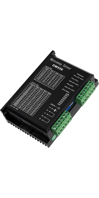 4pcs Stepper Driver, Upgraded DM556, 4A 9-42V 32 Subdivision for Nema 17/23 Stepper Motors, Single Axis Hybrid CNC Controller