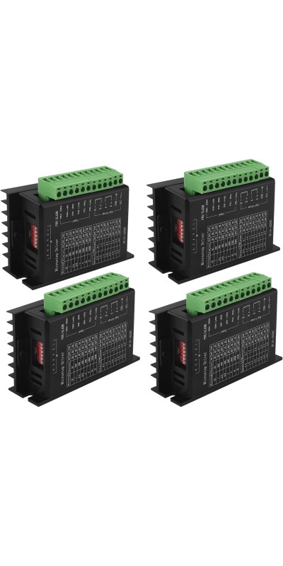 4pcs Stepper Driver, Upgraded DM556, 4A 9-42V 32 Subdivision for Nema 17/23 Stepper Motors, Single Axis Hybrid CNC Controller
