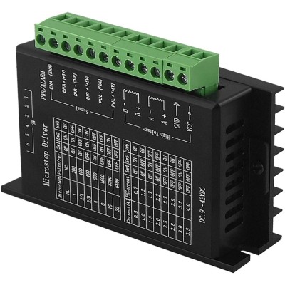 TB6600 Stepper Motor Driver 4A Stepper Driver for Nema 17, 23 and 34 Stepper Motor, 9-42V, 32 Segments, Upgraded Version-1PCS