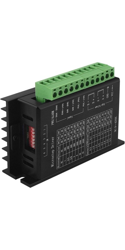 TB6600 Stepper Motor Driver 4A Stepper Driver for Nema 17, 23 and 34 Stepper Motor, 9-42V, 32 Segments, Upgraded Version-1PCS