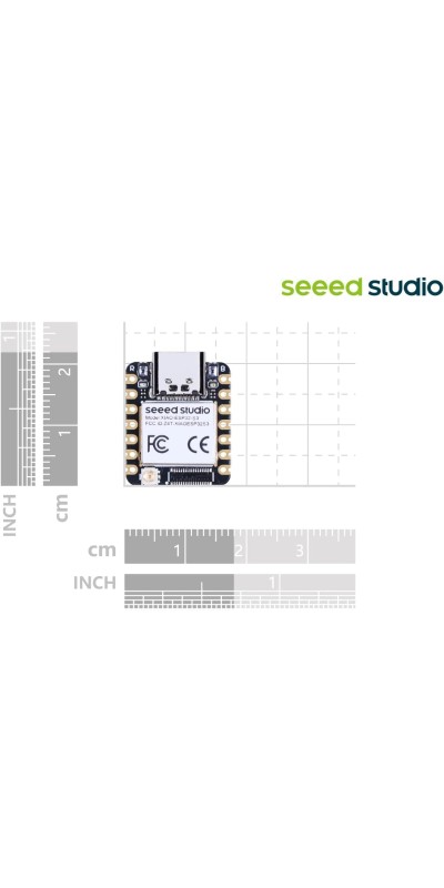 XIAO ESP32C3 - Tiny MCU Board with Wi-Fi and BLE for IoT Controlling Scenarios. Microcontroller with Battery Charge, Power Efficient, and Rich Interface for Tiny Machine Learning. …