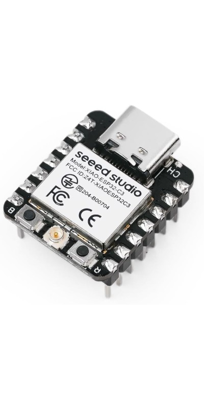 XIAO ESP32C3 - Tiny MCU Board with Wi-Fi and BLE for IoT Controlling Scenarios. Microcontroller with Battery Charge, Power Efficient, and Rich Interface for Tiny Machine Learning. …