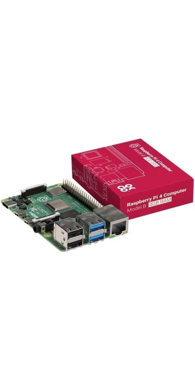 4 Model B 2019 Quad Core 64 Bit WiFi Bluetooth (4GB)