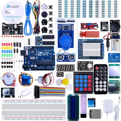 UNO R3 Project Most Complete Starter Kit with Tutorial Compatible with Arduino IDE (200+ Components)