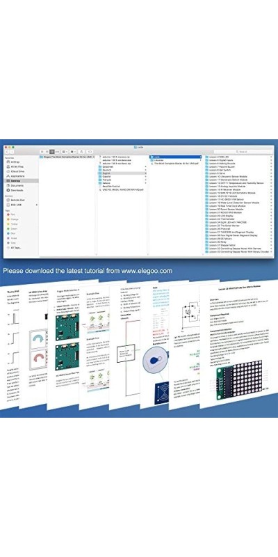 UNO R3 Project Most Complete Starter Kit with Tutorial Compatible with Arduino IDE (200+ Components)
