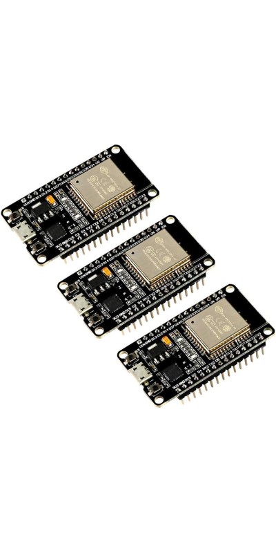 ESP-WROOM-32 ESP32 ESP-32S Development Board 2.4GHz Dual-Mode WiFi + Bluetooth Dual Cores Microcontroller Processor Integrated with Antenna RF AMP Filter AP STA Compatible with Arduino IDE (3PCS)