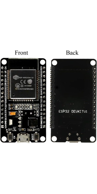 ESP-WROOM-32 ESP32 ESP-32S Development Board 2.4GHz Dual-Mode WiFi + Bluetooth Dual Cores Microcontroller Processor Integrated with Antenna RF AMP Filter AP STA Compatible with Arduino IDE (3PCS)