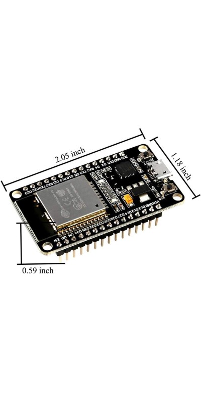ESP-WROOM-32 ESP32 ESP-32S Development Board 2.4GHz Dual-Mode WiFi + Bluetooth Dual Cores Microcontroller Processor Integrated with Antenna RF AMP Filter AP STA Compatible with Arduino IDE (3PCS)