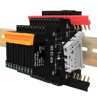 (10pcs) Solid State Relay DD 3.3V 3V 5V 12V 24V 1.5A,Signal Relay for PLC,No Contact DC to DCInput:3-32VDCOutput:5-60VDCDin Rail