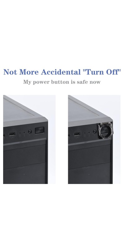 Power Push Button Switch Cover, Dustproof Safety Power Push Button Switch Cover Protector for 22mm Switch Computer PC Desktop