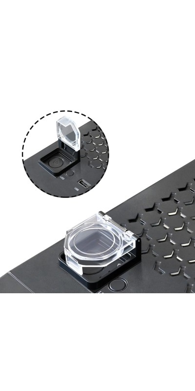 Power Push Button Switch Cover, Dustproof Safety Power Push Button Switch Cover Protector for 22mm Switch Computer PC Desktop