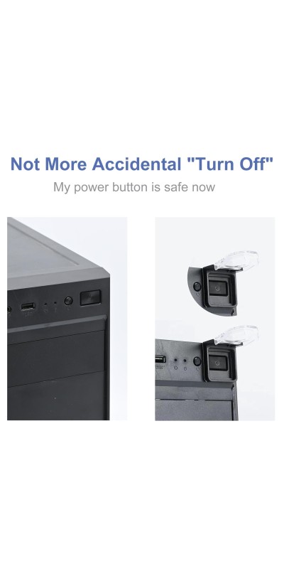 Power Push Button Switch Cover, Dustproof Safety Power Push Button Switch Cover Protector for 22mm Switch Computer PC Desktop