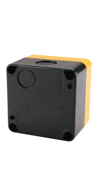 Red Sign Emergency Stop Switch, 660V Weatherproof Push Button Switch with Box
