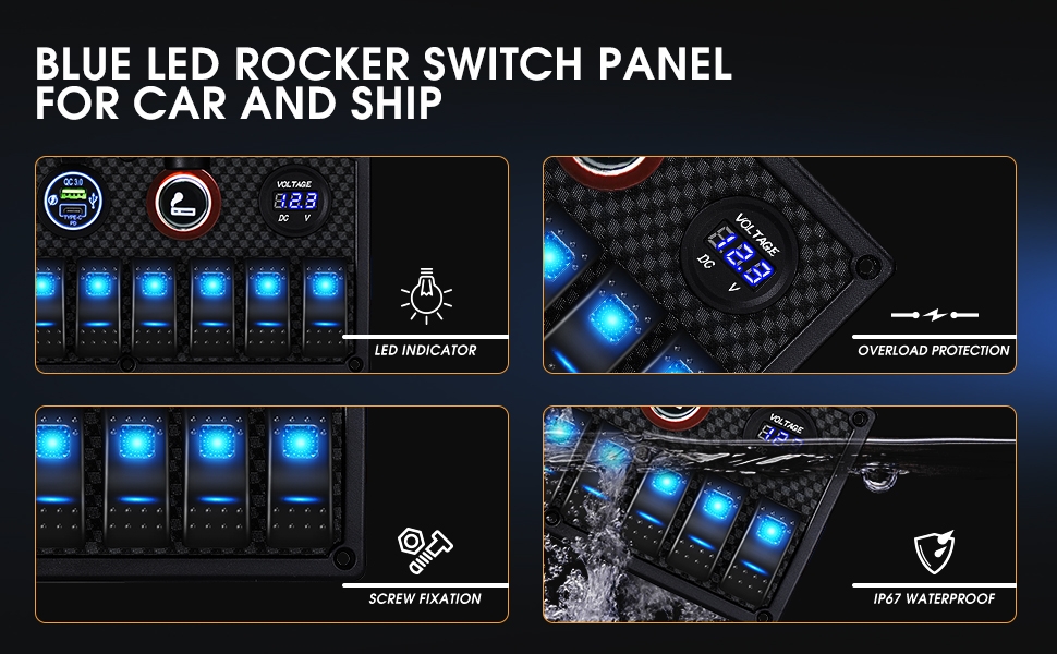 toggle switch panel