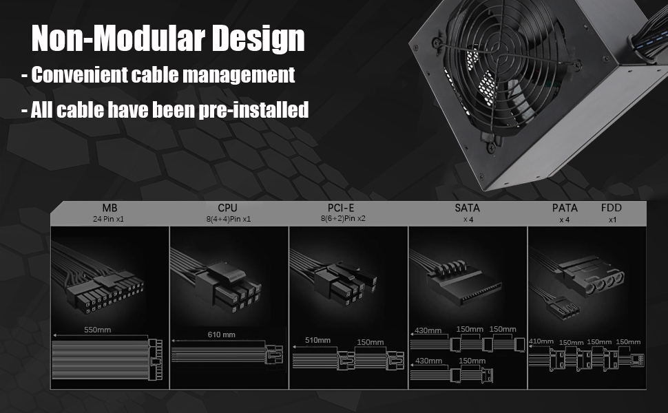 600w power supply