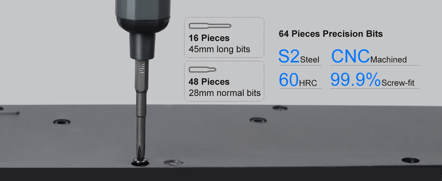 electronic screwdriver set light