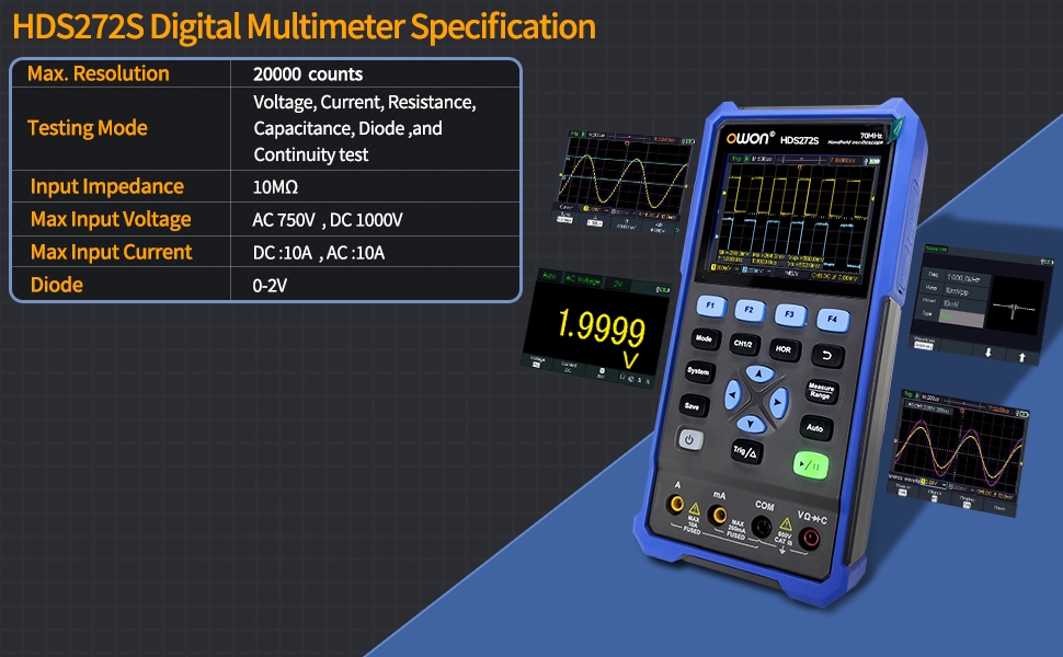 Handheld Oscilloscope Multimeter
