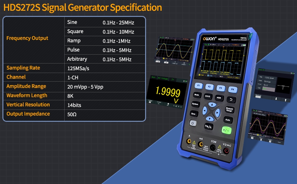 Handheld Oscilloscope Multimeter