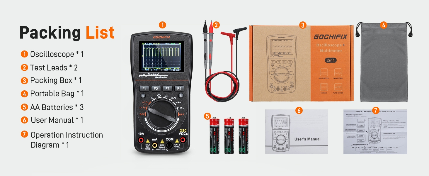 GOCHIFIX Oscilloscope Multimeter