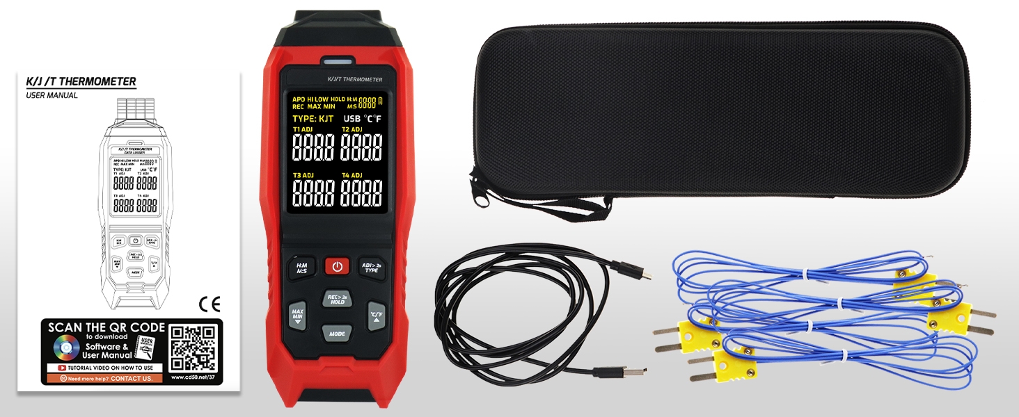 thermocouple data logger 4 channel