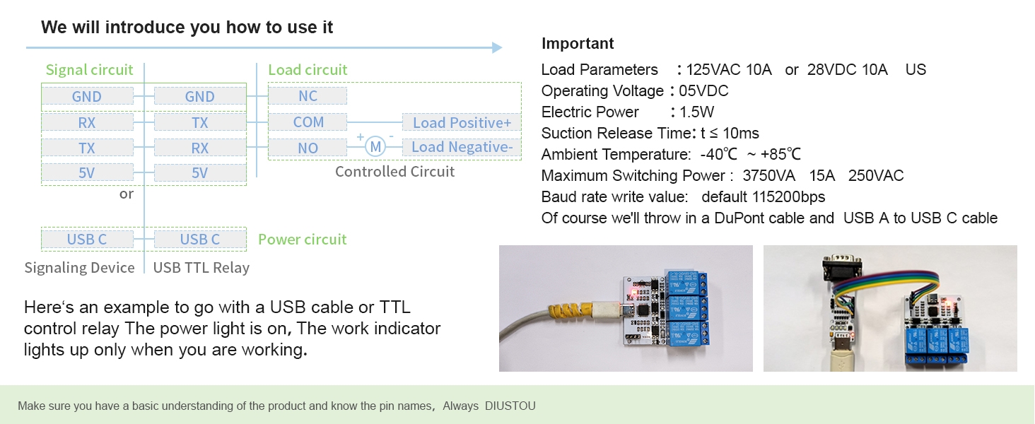 How to use the USB Relay