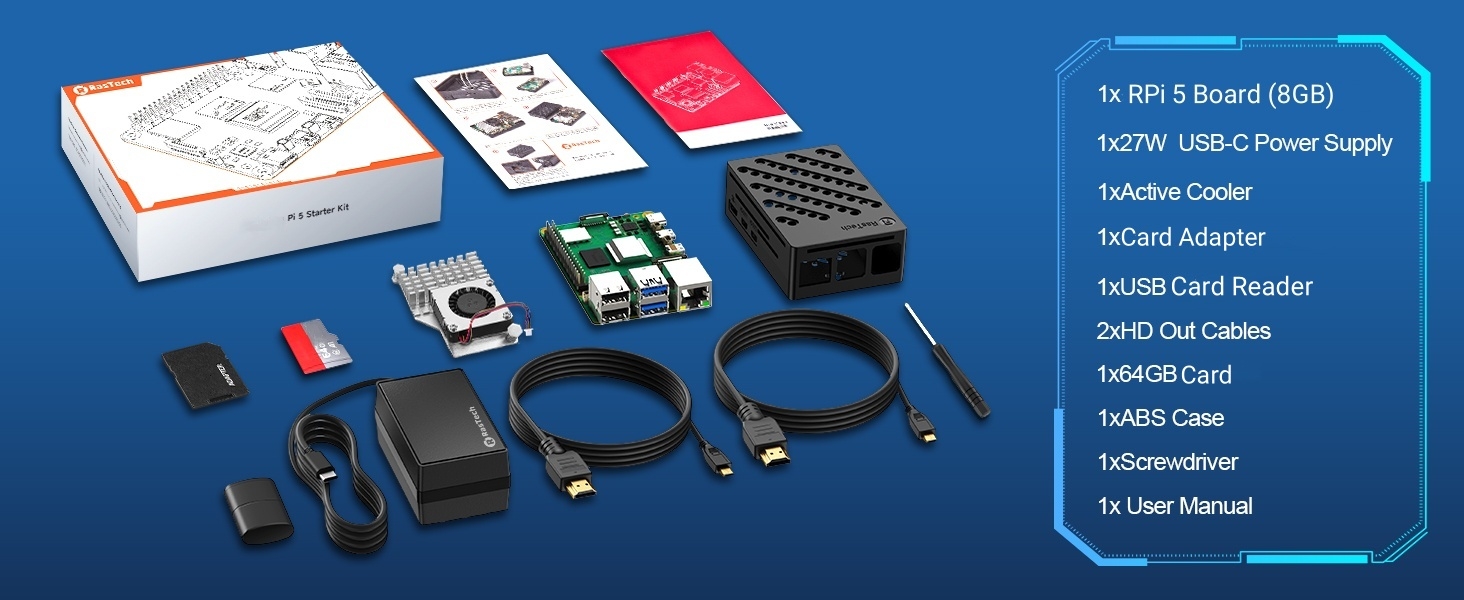 RasTech Raspberry Pi5 8gb kit
