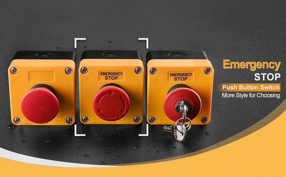 Emergency Stop Push Button Switch with Box